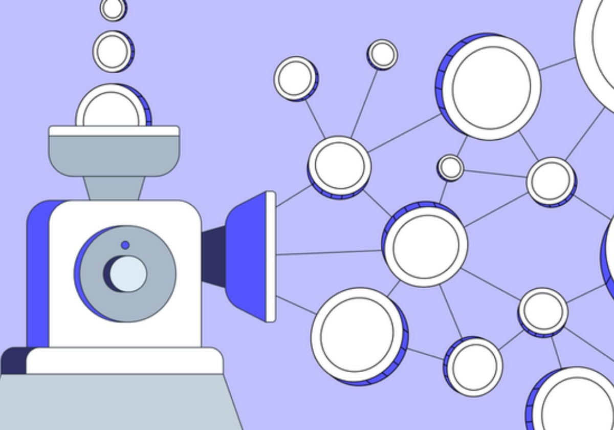 Illustration showing funds flowing and branching out