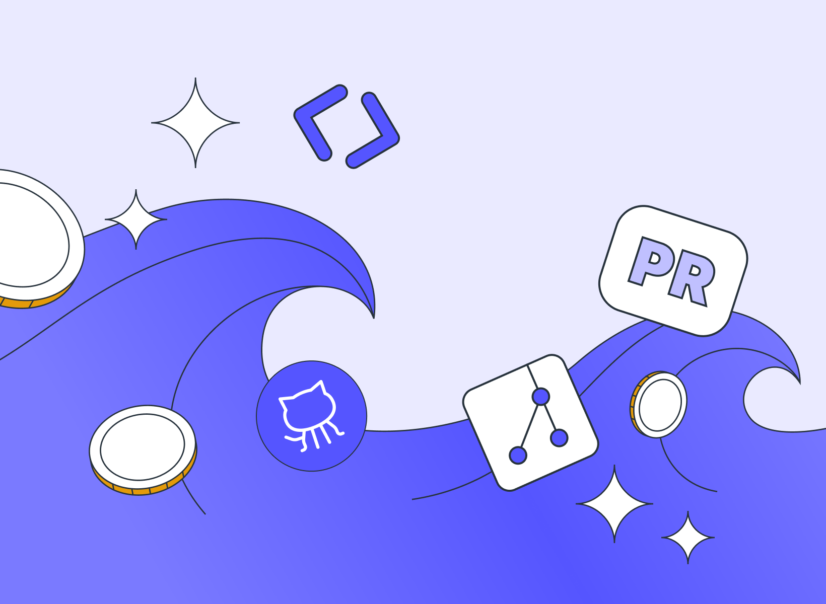 Illustration showing a Wave cycle on Drips Wave