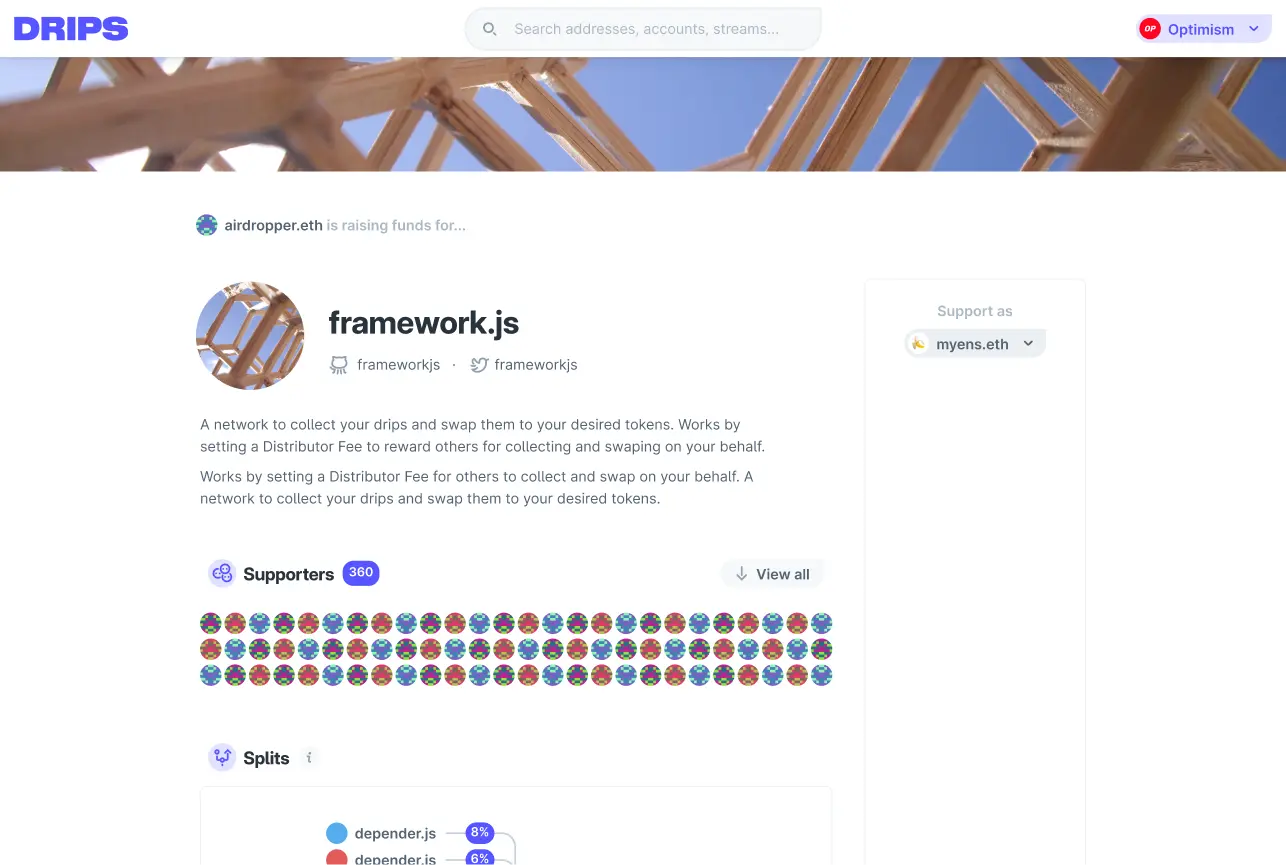 Drips Funding Profile